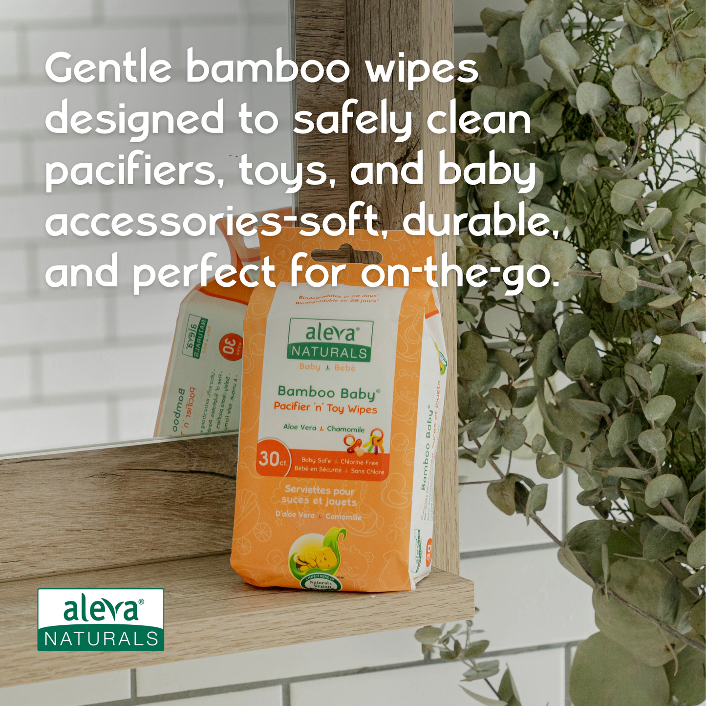 Bamboo Baby Pacifier 'n' Toy Wipes