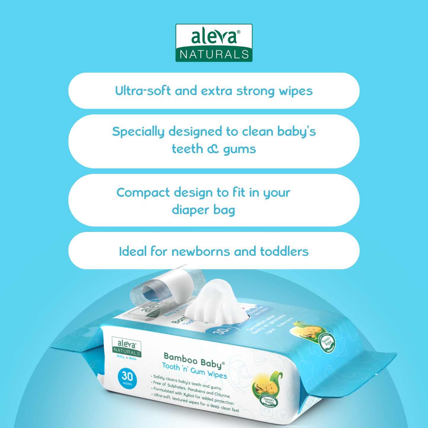 Bamboo Baby Tooth 'n' Gum Wipes